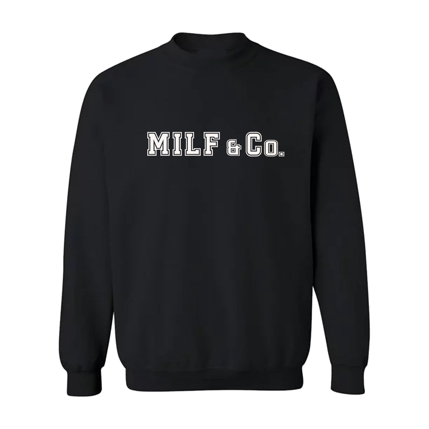 MILF&Co. COLLEGE LETTER CREWNECK SWEATER