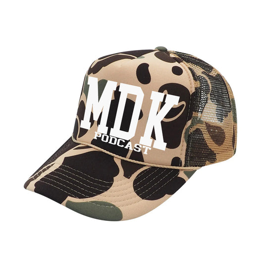 MDK BROWN CAMO TRUCKER HAT