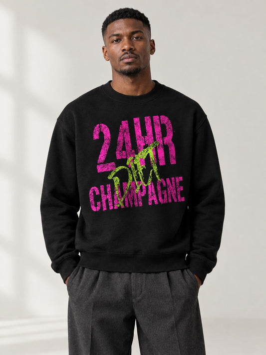 24 CHAMPAGNE CREWNECK on model