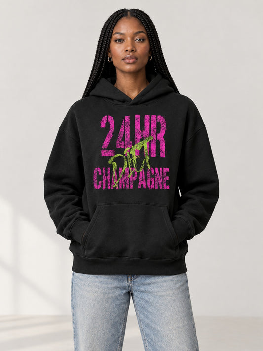 24 CHAMPAGNE HOODIE on model