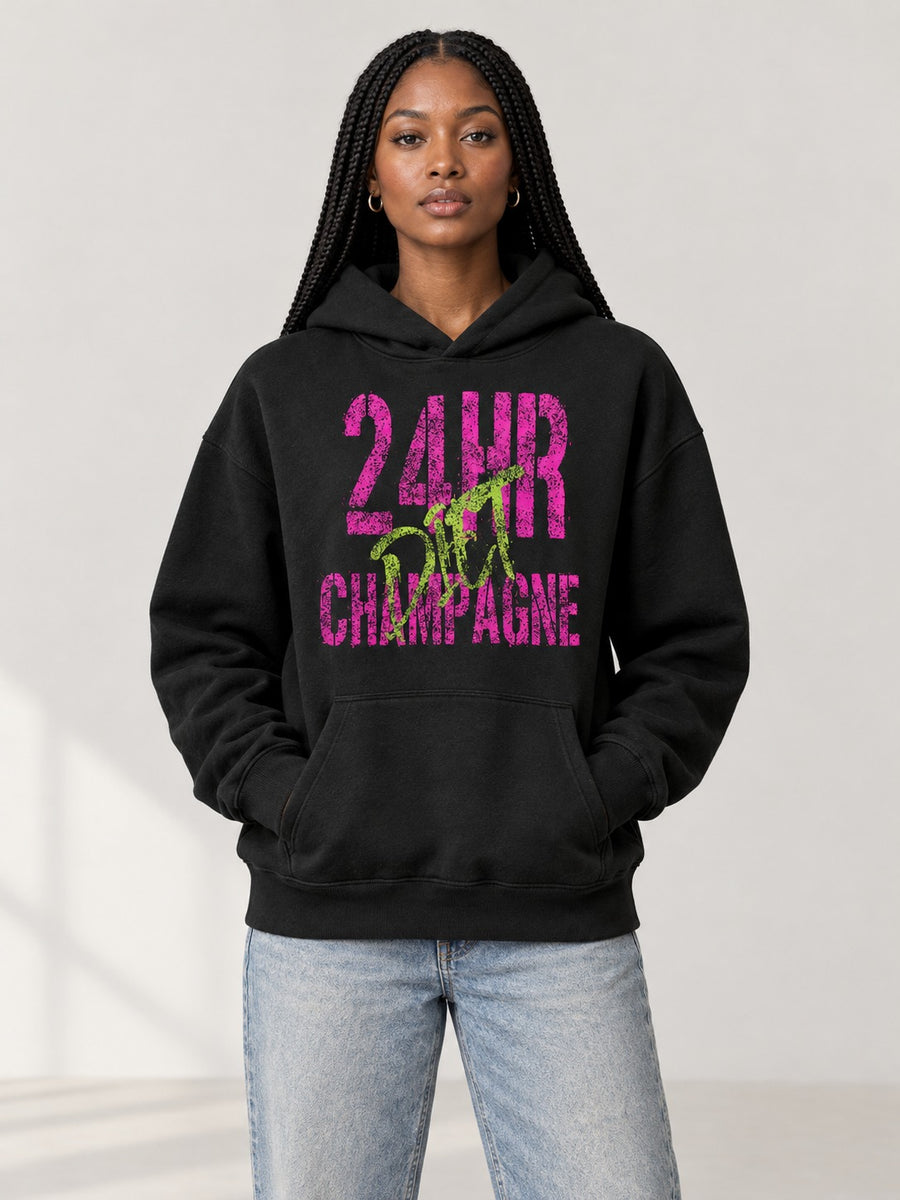 24 CHAMPAGNE HOODIE on model
