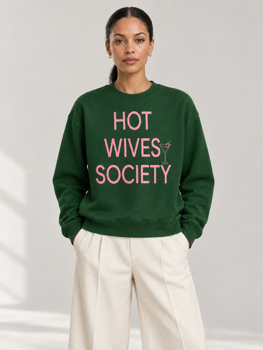 HWS Minimal CrewNeck on model