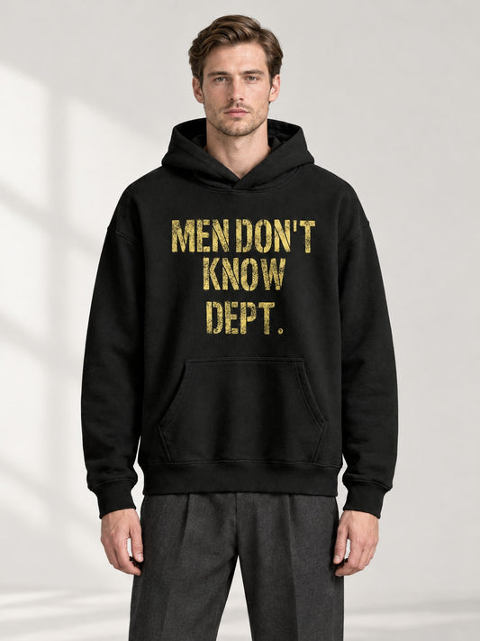 Luxury MDK DEPT. HOODIE on model
